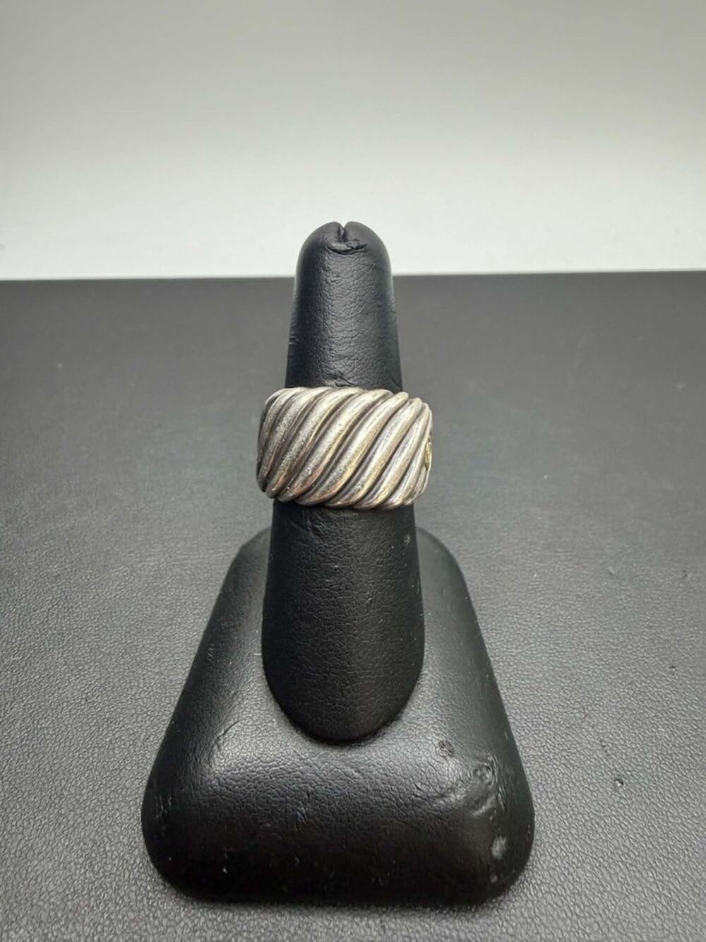 David Yurman Sculpted Cable Collection Ring Sterling Silver in Size 7 SPB-TS 774